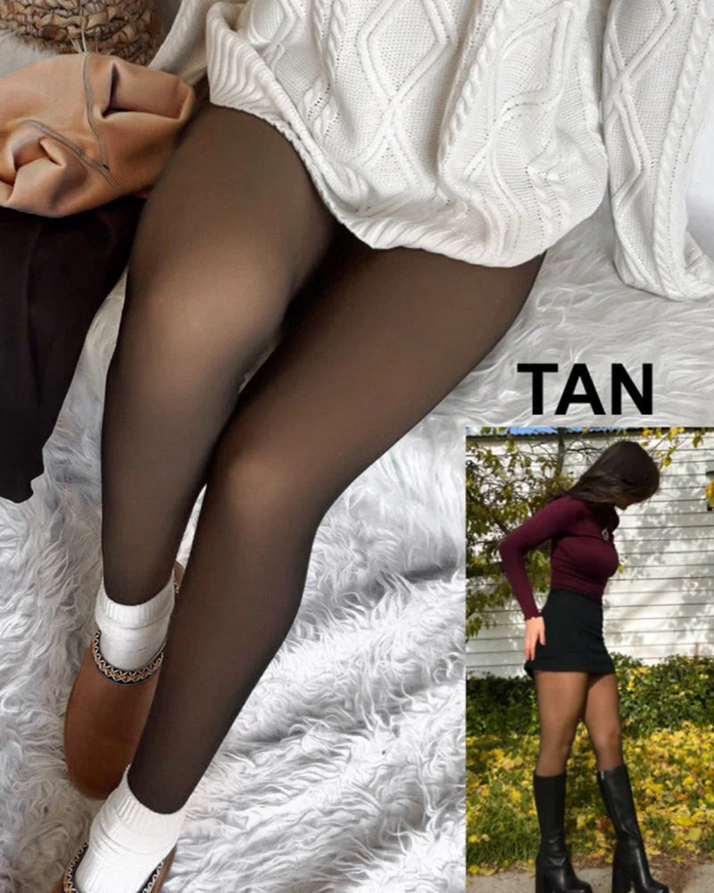 High-Waist Fleece Lined Leggings