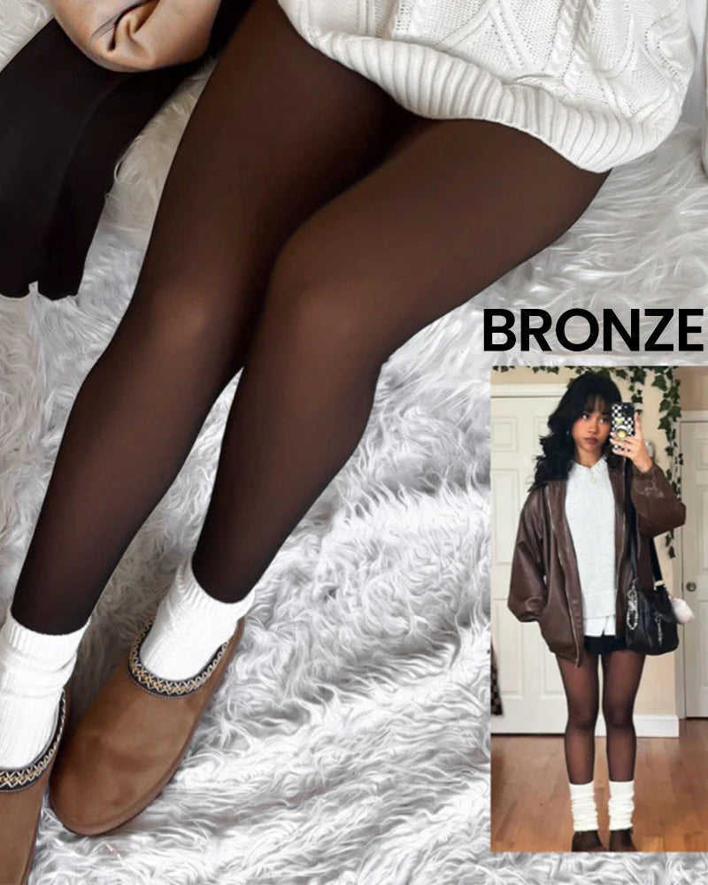 High-Waist Fleece Lined Leggings