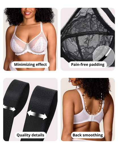 Glarria Minimizer Bra - Floral