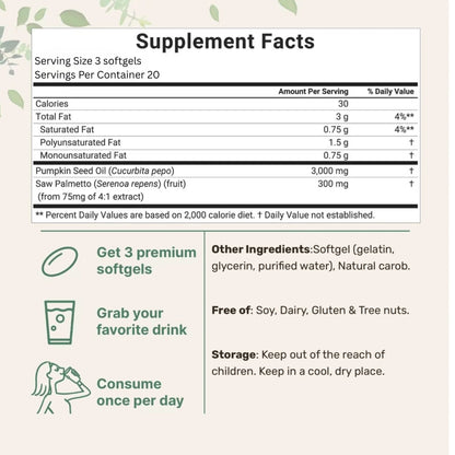 Pumpkin Seed Oil Softgels